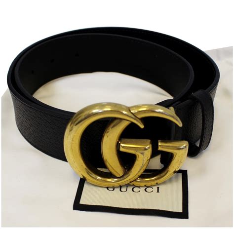 real all black Gucci belt